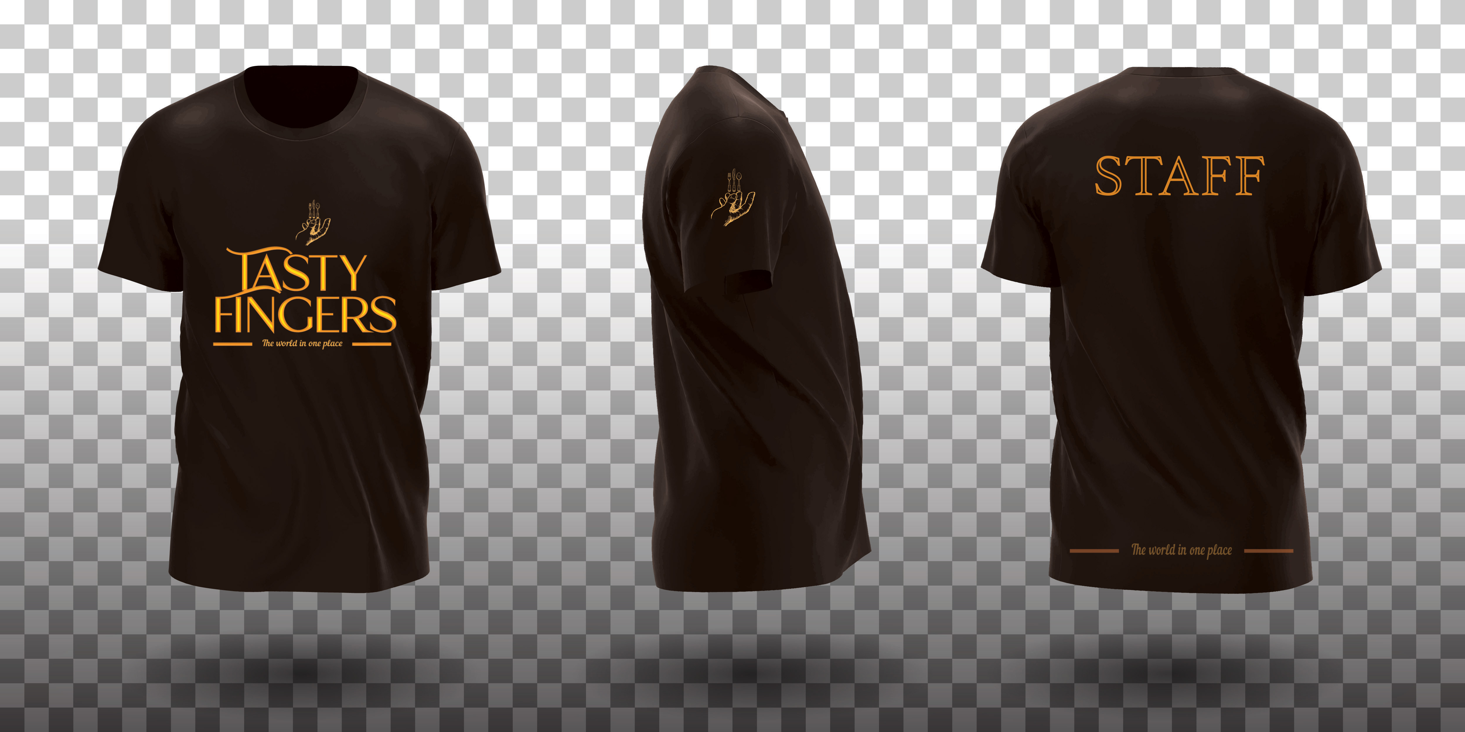 Tasty Fingers staff tee